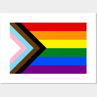 Progress Pride Flag Posters and Art